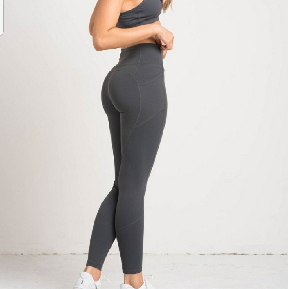 Flexxfit Leggings M Charcoal Grey NWT